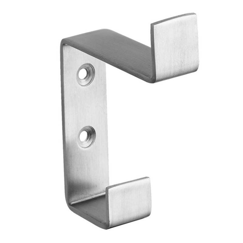 Coolee CL3026 Stainless Steel 304 Coat Hook Rubber Toilet Door Hardware Stopper Fixed By 2 Screws Public Bathroom Partition Cubi