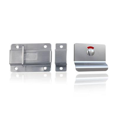 Coolee CL9132X Washroom Partition Cubicle Fittings Stainless Steel 304 Indicator Lock Toilet Latch Set